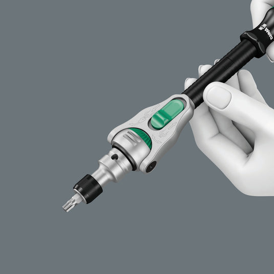 Wera 8100 sc 2 zyklop speed-ratelset, 1 2 , 37‑delig gereedschapsset (zwart groen, snelheidsratel met draaibare kop)