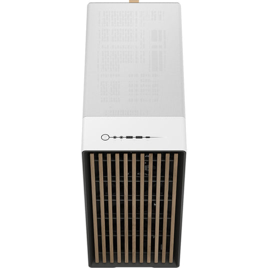 Fractal design north xl midi tower behuizing (wit houtkleur | 2x usb-a | 1x usb-c | tempered glass)