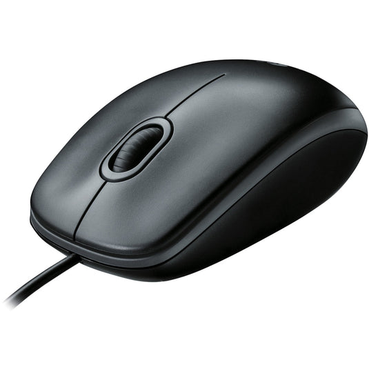 Logitech b100 optical usb mouse for business (zwart, 800 dpi)