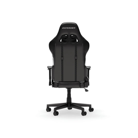 Dxracer prince l black pvc leather gamestoel (zwart)