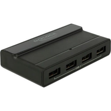 Delock externe usb 3.2 gen 2 4 port hub 10gbps usb-hub (zwart)