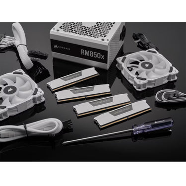 Corsair vengeance 32 gb ddr5-6000 (2x 16 gb) werkgeheugen (wit, cmk32gx5m2d6000z38w, xmp, expo)