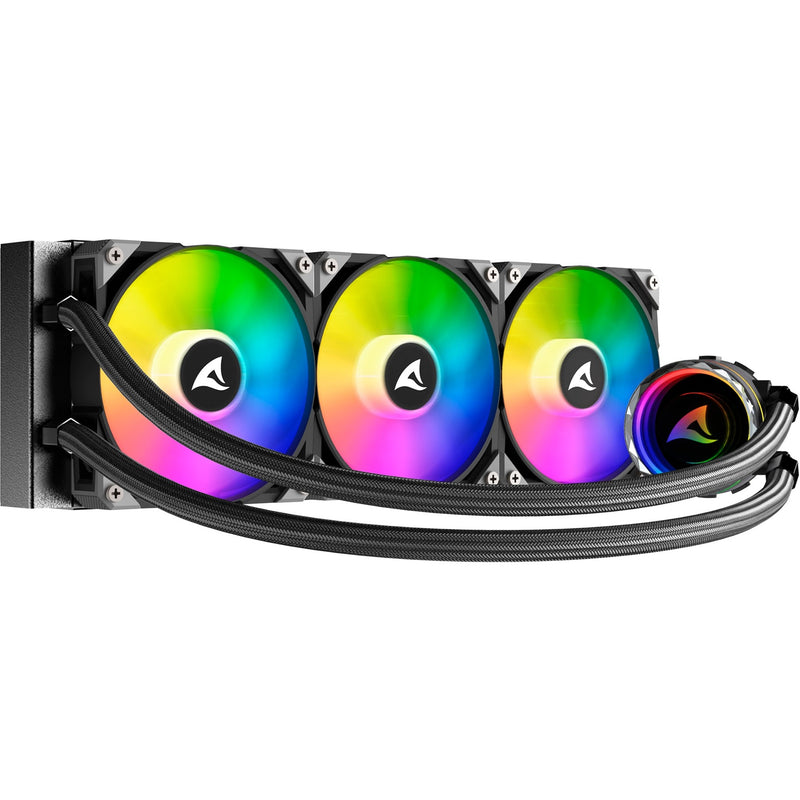Load image into Gallery viewer, Sharkoon s90 rgb waterkoeling (zwart, 4-pins pwm fan-connector)
