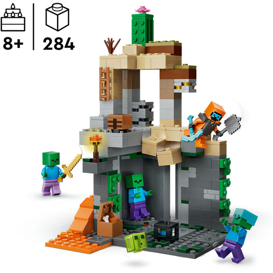 Lego minecraft zombiekerker speelgoed voor kinderen en gamers vanaf 8 jaar - 21587