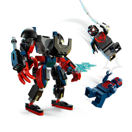 Lego marvel 76337 miles morales mecha vs. spider-man