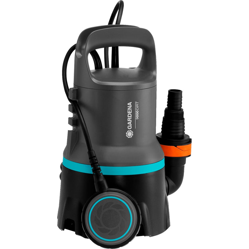 Load image into Gallery viewer, Gardena vuilwaterpomp 9000 set dompel- en drukpompen (zwart turquoise, 9041-20)
