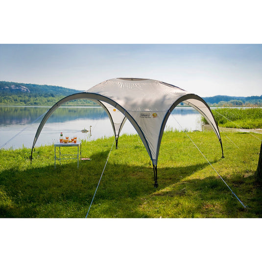 Coleman event shelter xl paviljoen (lichtgrijs grijs, 4.5 x 4.5 m)