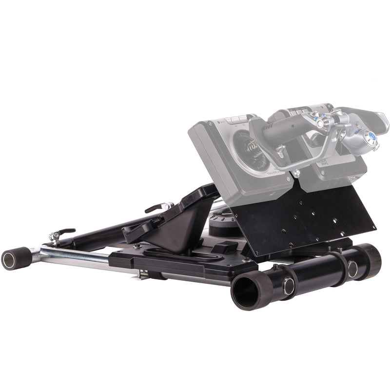 Load image into Gallery viewer, Wheel stand pro deluxe v2 thrustmaster hotas warth houder (zwart, voor thrustmaster hotas warthog, saitek x-55, x52, pro en x65)
