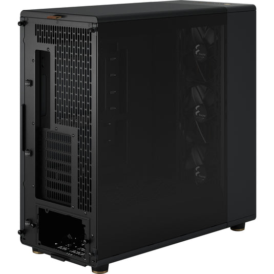 Fractal design north xl rc charcoal black tg dark midi tower behuizing (zwart houtkleur | 2x usb-a | 1x usb-c | tempered glass)