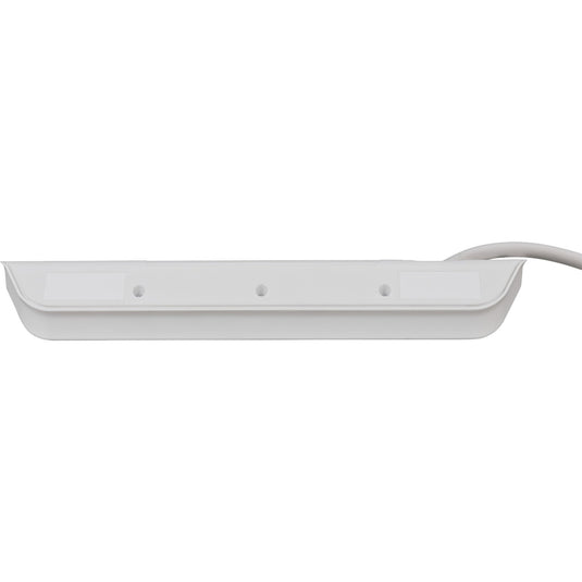 Brennenstuhl estilo hoekstekkerdoos 4-voudig stekkerdoos (wit roestvrij staal, 2x usb)