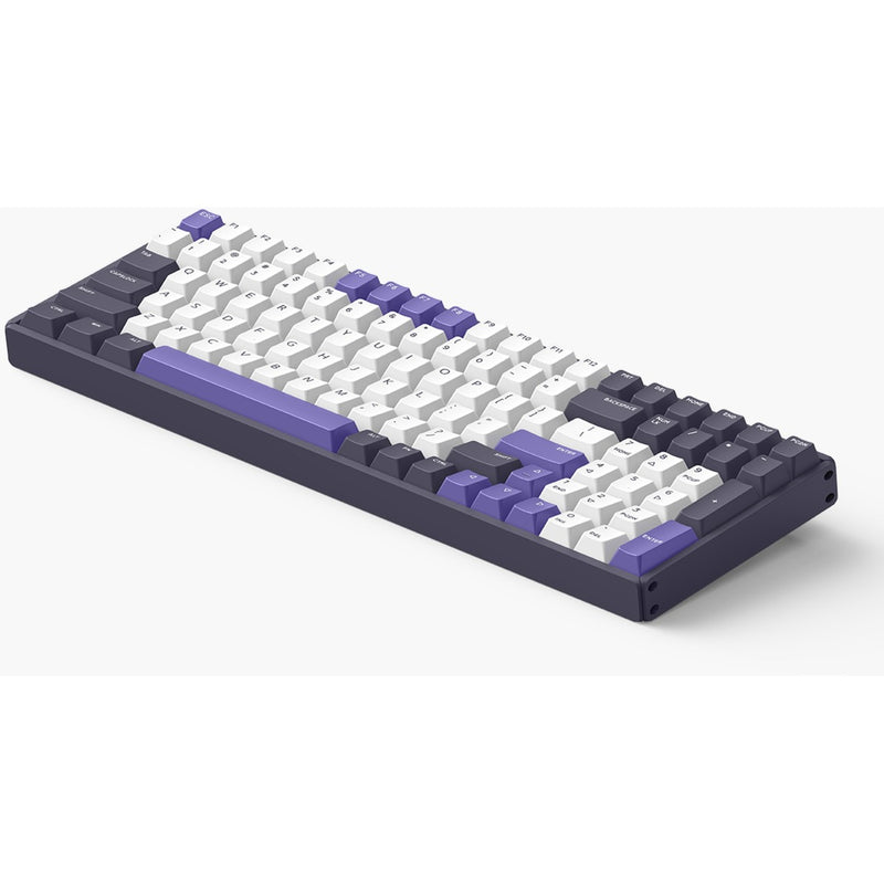 Load image into Gallery viewer, Iqunix f97 lavandin wireless mechanical keyboard, gaming toetsenbord (lavendel, us lay-out, cherry mx silent red, rgb leds, 96%, hot-swappable, pbt, 2.4ghz | bluetooth 5.1 | usb-c)
