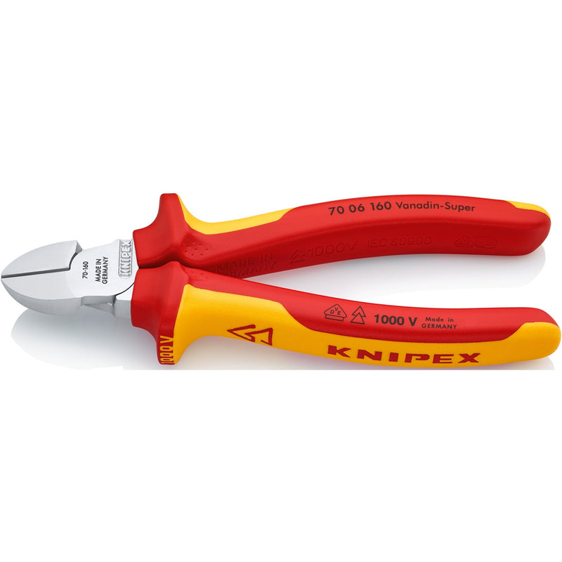 Load image into Gallery viewer, Knipex zijsnijtang vde 70 06 160 kniptang (rood geel, vde-getest)
