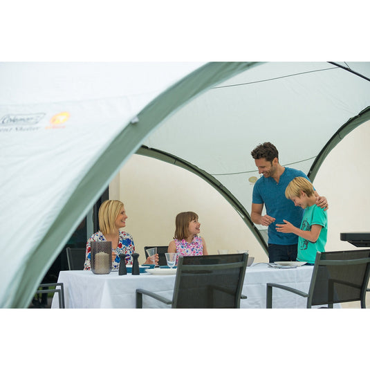 Coleman event shelter xl paviljoen (lichtgrijs grijs, 4.5 x 4.5 m)