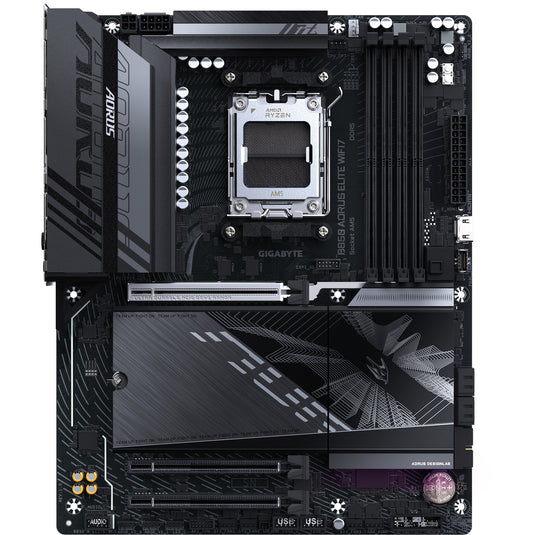 Gigabyte b850 aorus elite wifi7 socket am5 moederbord (zwart, raid, 2,5gb-lan, wi-fi 7, bt, sound, atx)