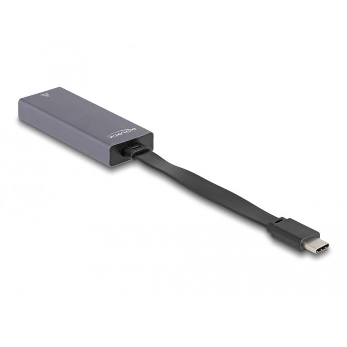 Load image into Gallery viewer, Delock usb-c > 2.5 gigabit lan slim netwerkadapter (grijs)
