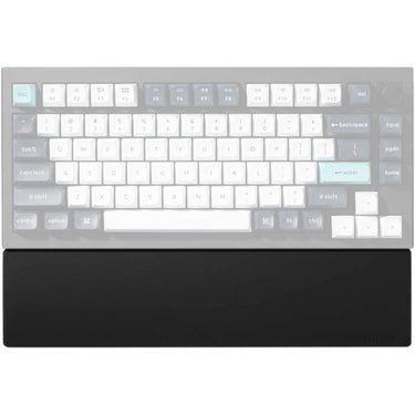 Keychron silicone palm rest voor v1 v1 max v2 v2 max q9 q1 q1 pro polssteun (zwart)