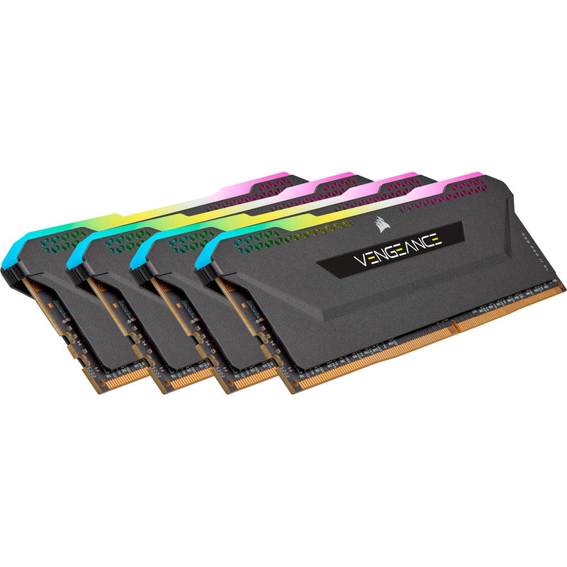 Load image into Gallery viewer, Corsair 64 gb ddr4-3200 (4x 16 gb) quad-kit werkgeheugen (cmh64gx4m4e3200c16, vengeance rgb pro sl, xmp)
