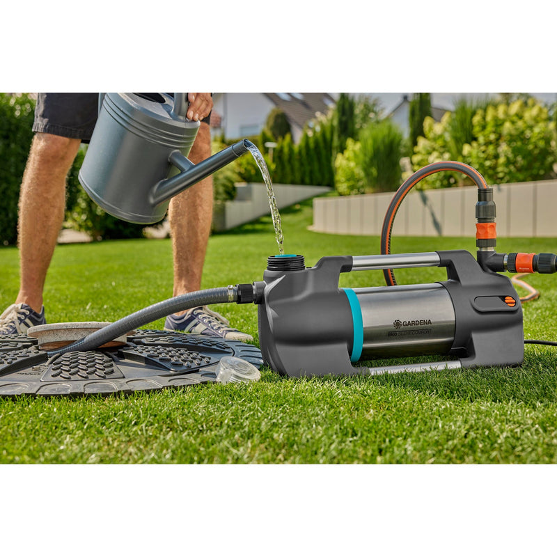 Load image into Gallery viewer, Gardena besproeiingspomp 6500 silentcomfort (donkergrijs roestvrij staal, 1300 watt | bluetooth)
