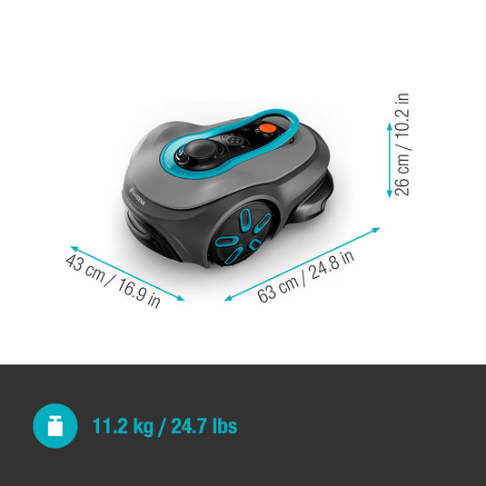Gardena smart sileno free 1200, grensdraadvrije* slimme robotmaaier