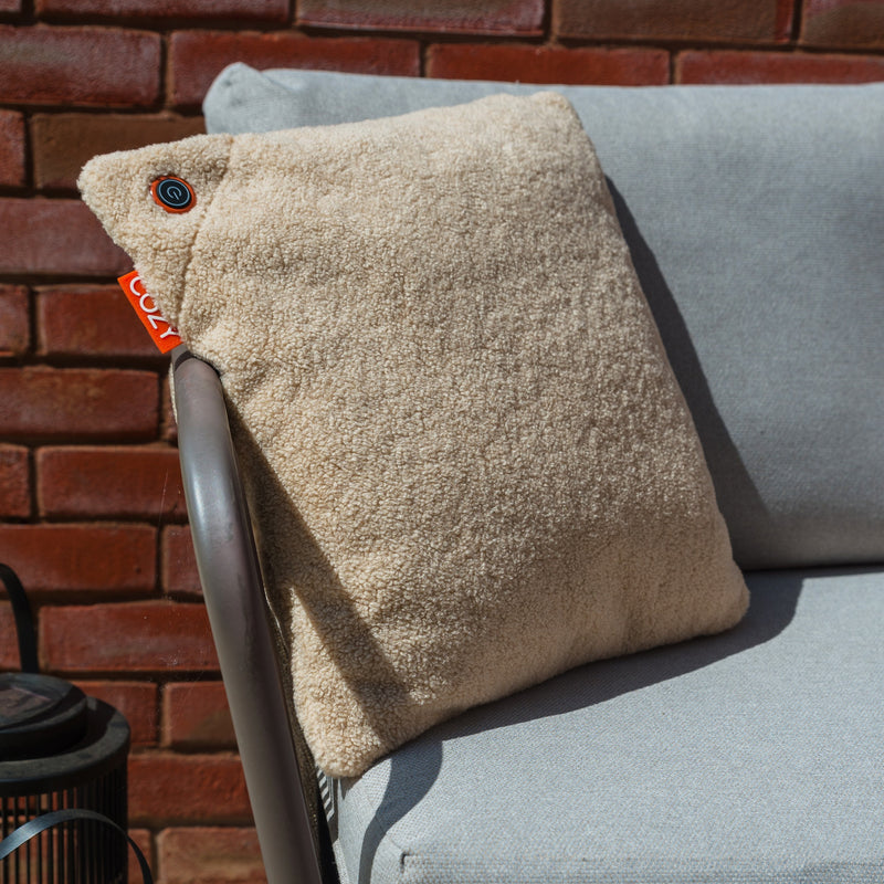 Load image into Gallery viewer, Cozy una woolly 45 x 45 cm draadloos warmtekussen (lichtbeige, powerbank 5000 mah)
