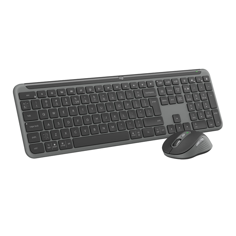 Load image into Gallery viewer, Logitech mk950 signature slim draadloze desktopset (grafiet, us-international lay-out (qwerty), 400 - 4000 dpi)
