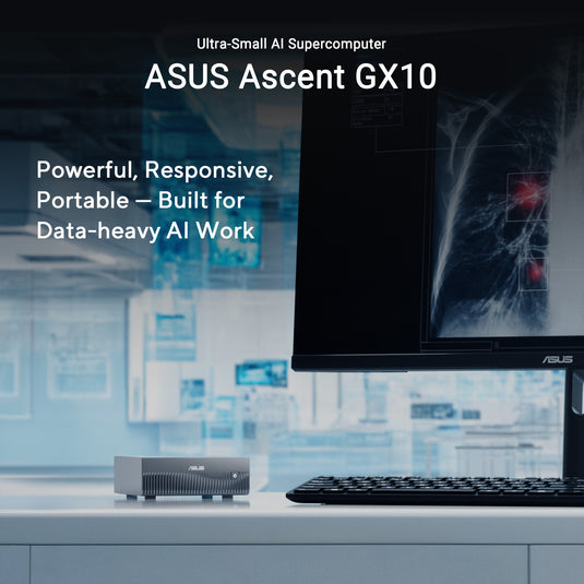 Asus ascent gx10 arm v9.2-a 128 1 mini-pc (donkergrijs | nvidia gb10 grace blackwell | dgx spark | nvlink-c2c | 128 gb | 1 tb ssd)