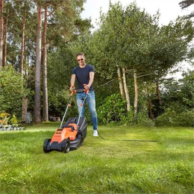 Load image into Gallery viewer, Black+decker grasmaaier bemw451bh (oranje zwart)
