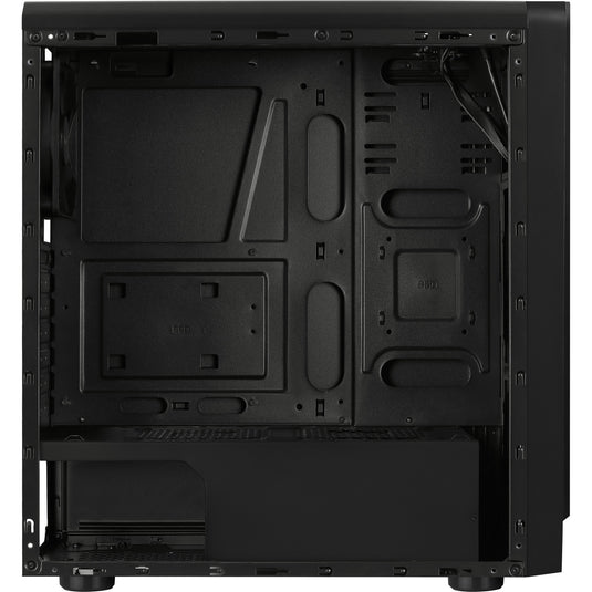 Aerocool rift midi tower behuizing (zwart | 3x usb-a | rgb | window)