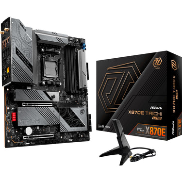Asrock x870e taichi lite socket am5 moederbord (raid, 5 gb-lan, wi-fi 7, bt, e-atx)