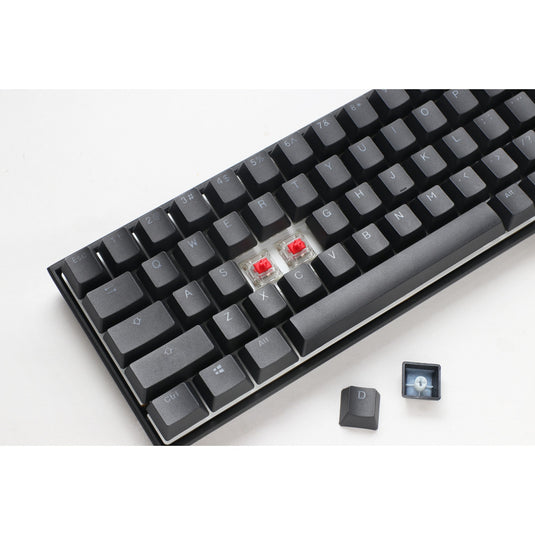 Ducky mecha pro sf, toetsenbord (zwart, us lay-out, cherry mx red, rgb leds, 65%, pbt double-shot)
