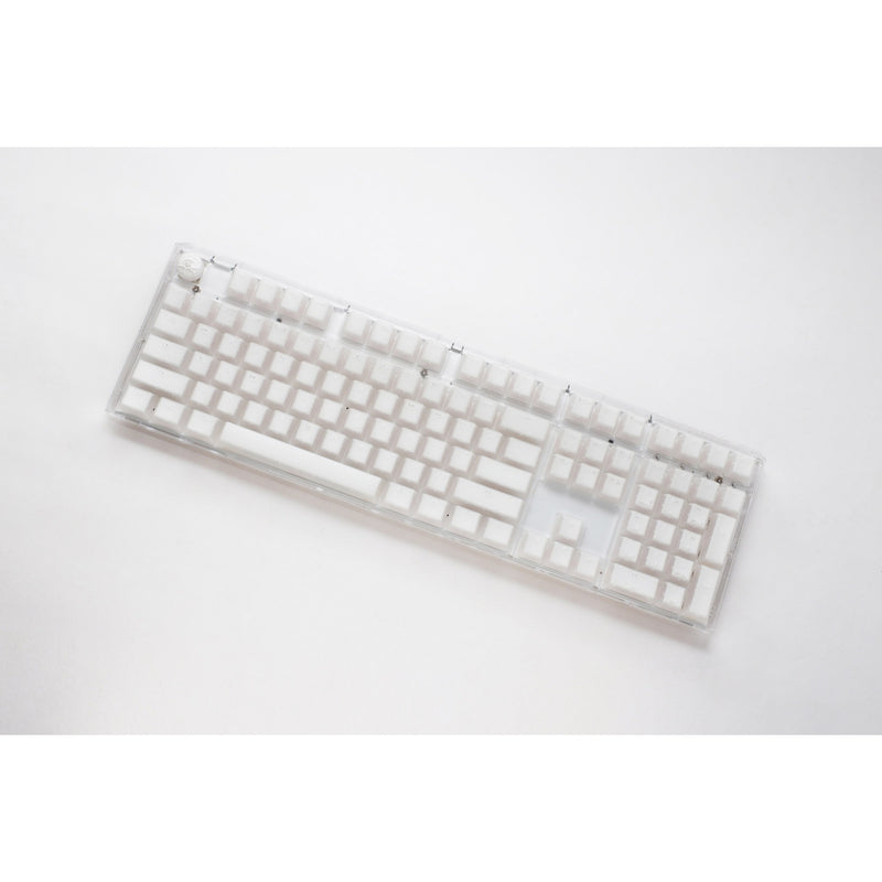 Load image into Gallery viewer, Ducky one 3 aura white rgb mechanisch toetsenbord (wit, us lay-out (qwerty), cherry mx speed silver, 100%, abs double shot, hot swap)
