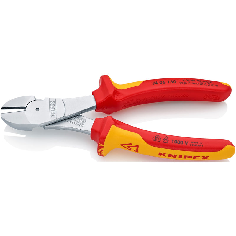 Load image into Gallery viewer, Knipex kracht-zijsnijtang 7406180 kniptang (rood geel)
