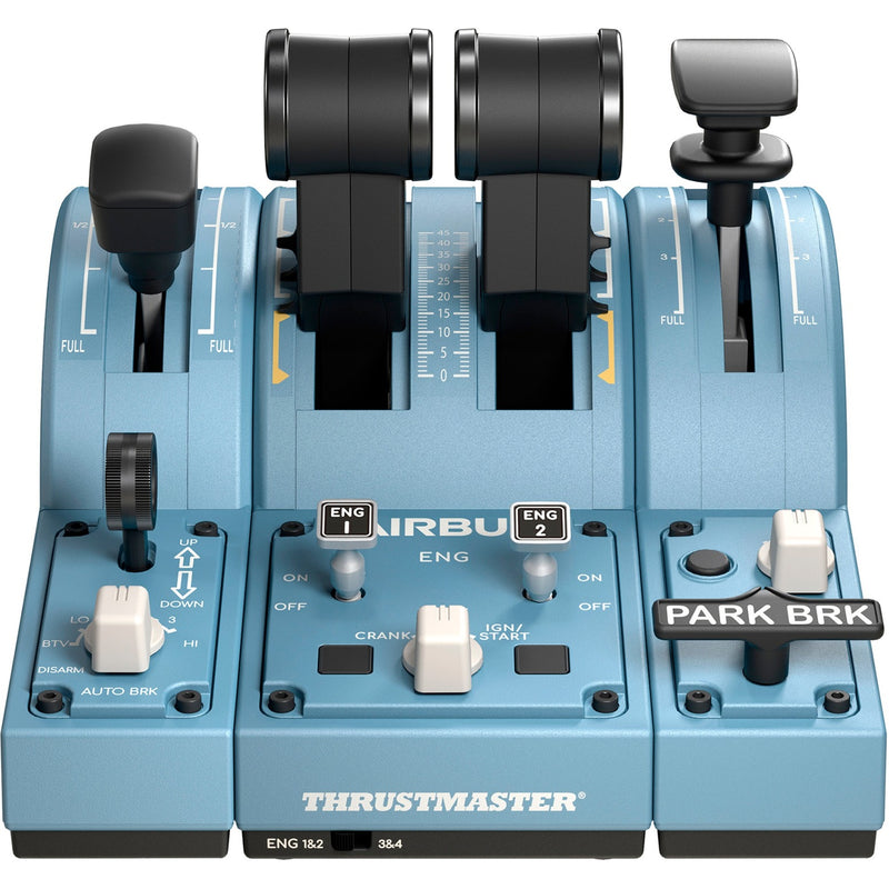 Load image into Gallery viewer, Thrustmaster tca quadrant add-on airbus edition gaming gasregelaar (blauwgrijs zwart, pc)
