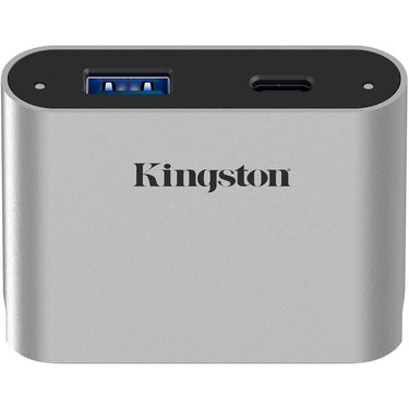 Kingston workflow usb minihub dockingstation (zilver zwart, usb-c, usb-a)