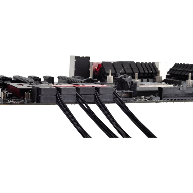 Load image into Gallery viewer, Silverstone sata iii kabel 30cm (zwart, 6gb s, low profile connector, cp11b-300)
