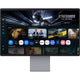 Samsung smart monitor m9 m90sf 32 4k uhd (zilver, hdmi, displayport, 2x usb-a, usb-c, wi-fi 5, bt, 165 hz)