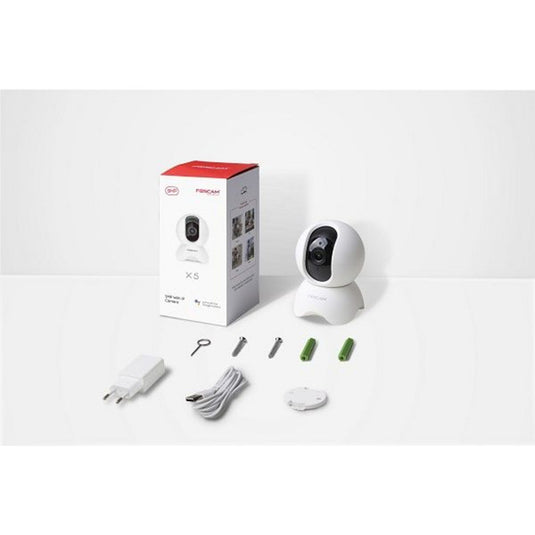 Foscam x5, 5mp wifi camera met ai persoonsdetectie (wit)