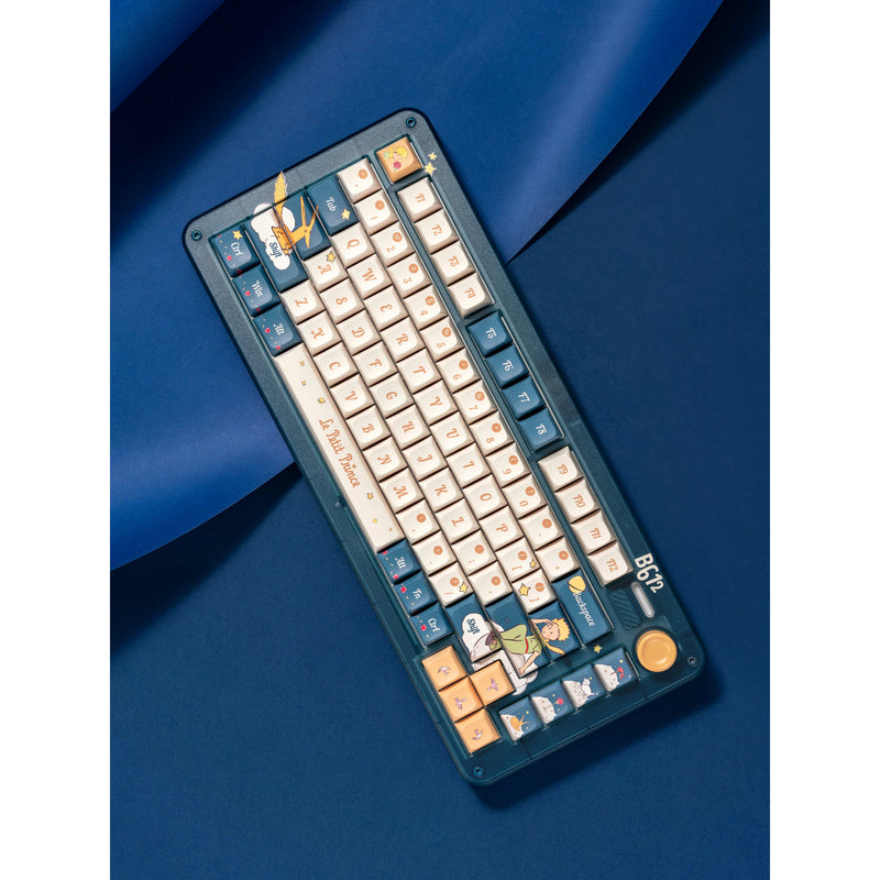 Afbeelding laden in galerijviewer, Iqunix zx75 sky encounter wireless mechanical keyboard (blauw, us lay-out (qwerty), iqunix silent rose, 75%, rgb leds, hot-swappable, double-shot pbt, 2.4ghz | bluetooth 5.1 | usb-c)
