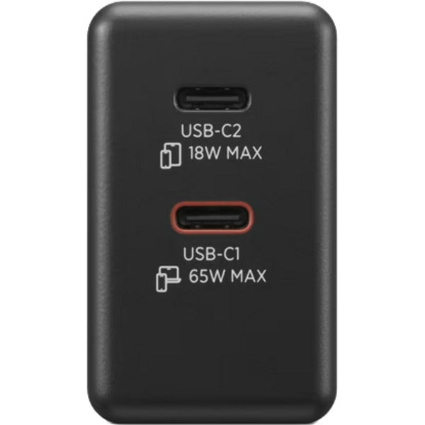 Load image into Gallery viewer, Lenovo dual usb-c (65w) gan (zwart, 2x usb-c, power delivery)
