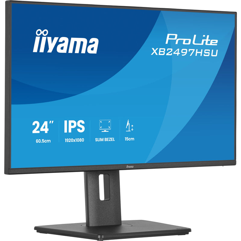 Load image into Gallery viewer, Iiyama prolite xb2497hsu-b1 23.8 monitor (zwart, 120 hz, hdmi, displayport, usb-c, audio)
