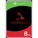 Seagate ironwolf 8 tb harde schijf (st8000vn004, sata 600, 24 7)