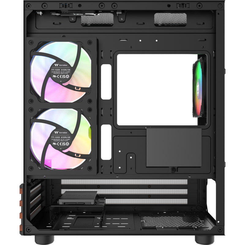 Load image into Gallery viewer, Thermaltake view 170 ws argb mini tower behuizing (zwart houtkleur | 2x usb-a | rgb | window)
