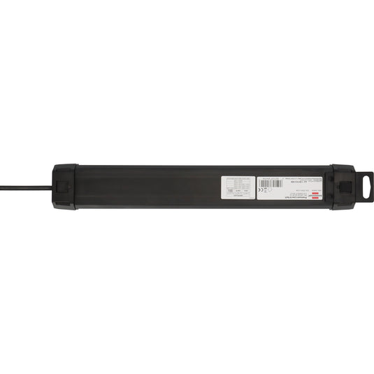 Brennenstuhl premium-line stekkerdoos 6-voudig met usb c pd 30w en usb a 18w stekkerdoos (zwart, 1x usb-a, 1x usb-c)