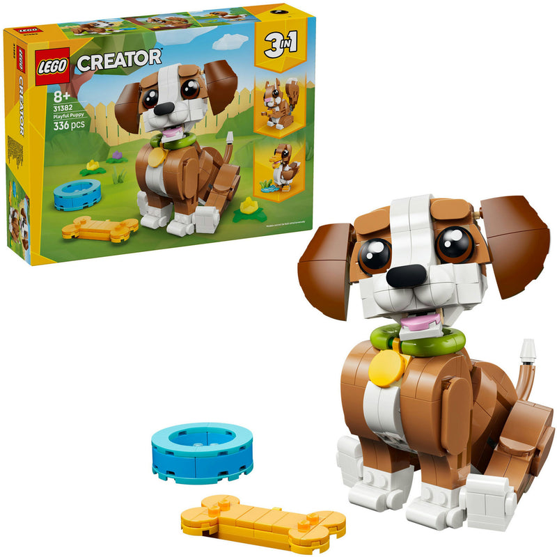 Load image into Gallery viewer, Lego ® creator 3in1 schattige dieren: speelse puppy - dierenset - bouw om tot eekhoorn of eend - 31382
