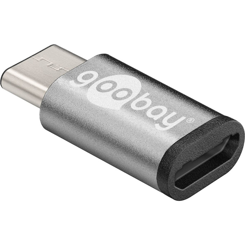 Load image into Gallery viewer, Goobay usb-c > usb micro-b 2.0 adapter (grijs)
