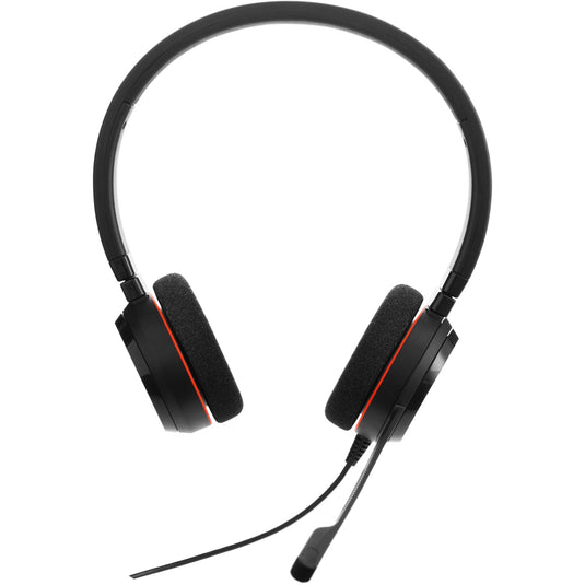 Jabra evolve 20 uc stereo on-ear headset (zwart)