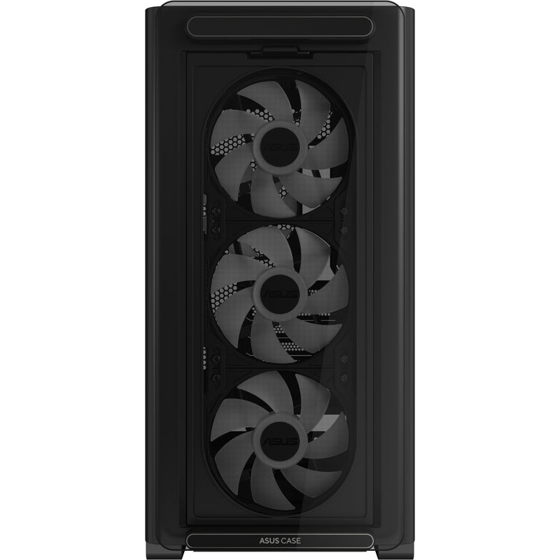 Load image into Gallery viewer, Asus a23 plus mini tower behuizing (zwart | 2x usb-a | 1x usb-c | rgb | tempered glass)
