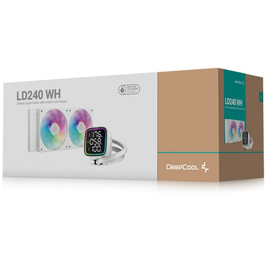 Deepcool ld240 waterkoeling (wit, 4-pins pwm fan-connector)