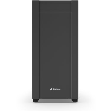 Sharkoon s25 silent midi tower behuizing (zwart | 2x usb-a | 1x usb-c)