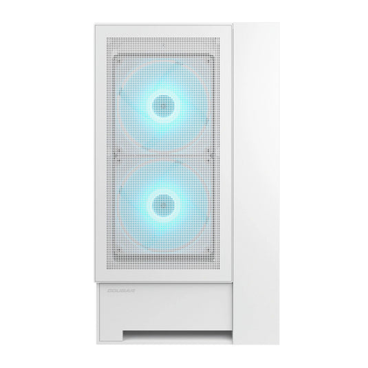Cougar omnyx midi tower behuizing (wit | 4x usb-a | 2x usb-c | tempered glass)